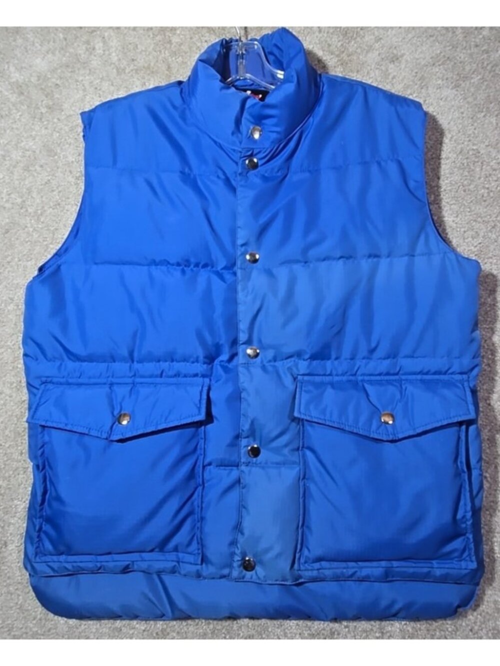 Vintage Duck Down Filled Puffer Vest Nylon Manor House Blue Korea Blue Men's M